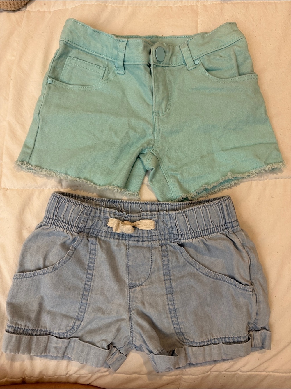 Garanimals Mint Green & wonder nation Light Blue Girls' Shorts Set